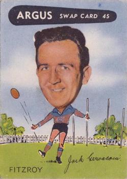 1954 Argus Football Swap Cards #45 Jack Gervasoni Front